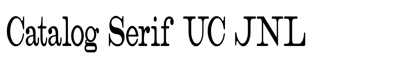 Catalog Serif UC JNL